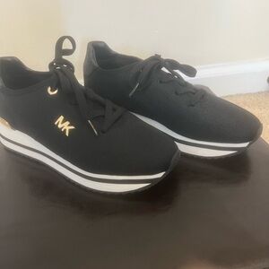 Michael Kors Black and Gold Athletic Shoes